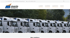 Desktop Screenshot of morin-transports.com